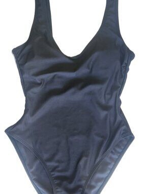 No Boundaries Women's Rich Black Core One Piece Swimsuit - Size S or (4-6)
